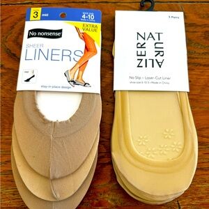 ⭐️ NWT no slip sheer shoe liners ✨